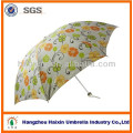 Paraguas plegable promocional HangZhou con estampado de flores
